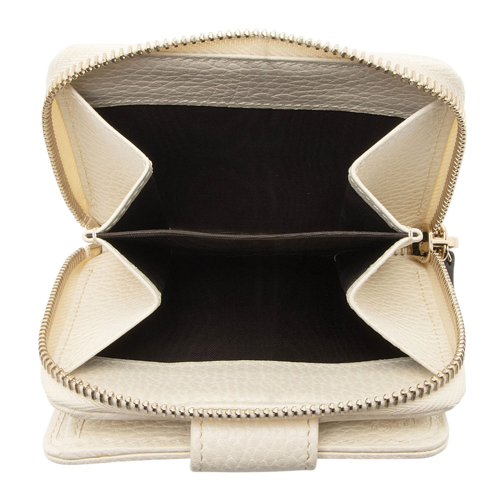 Gucci GG Canvas Zip Around Compact Wallet