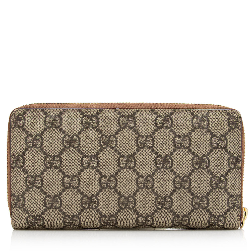 Gucci Gucci Canvas Zip Around Wallet (SHF-21220)