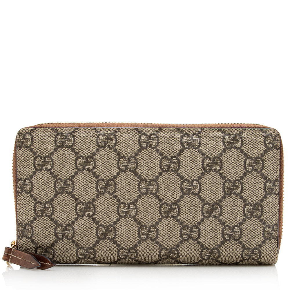 Gucci Gucci Canvas Zip Around Wallet (SHF-21220)