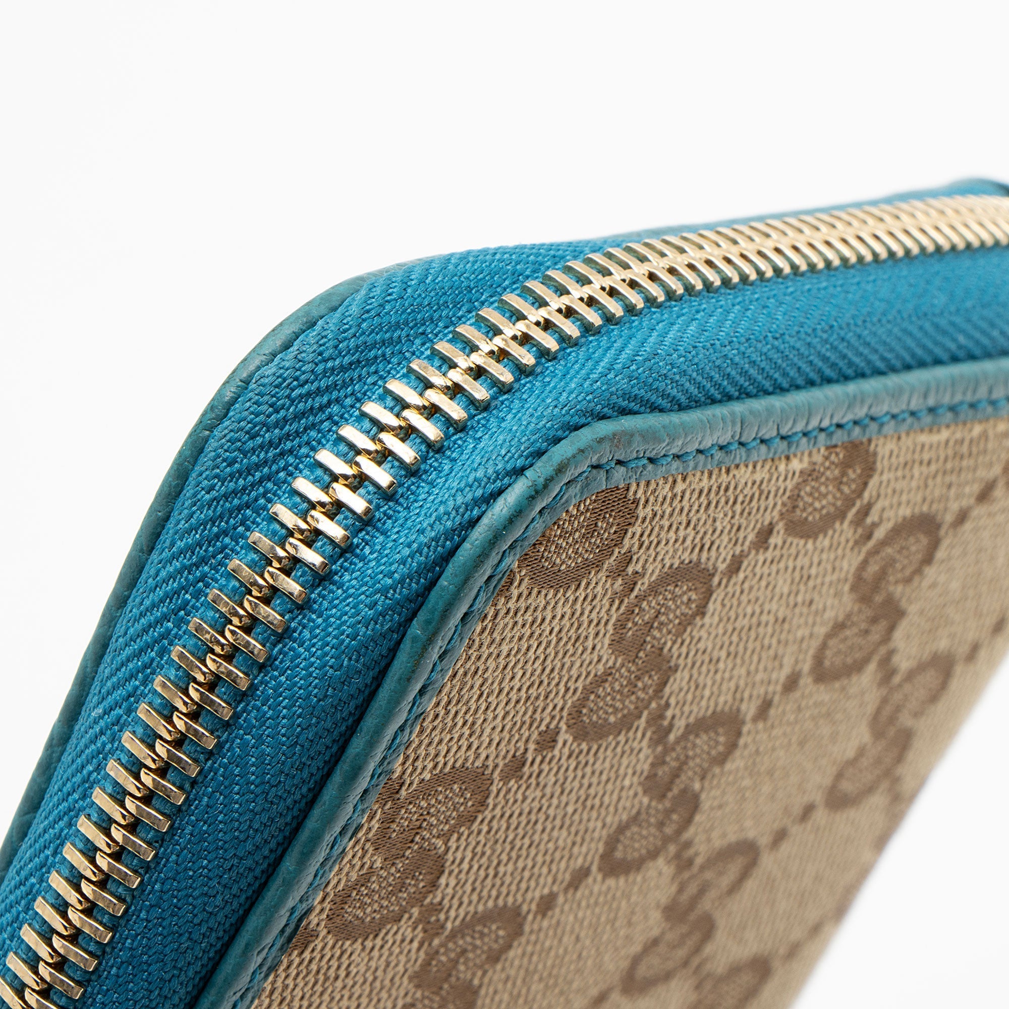 Gucci GG Canvas Zip Around Wallet