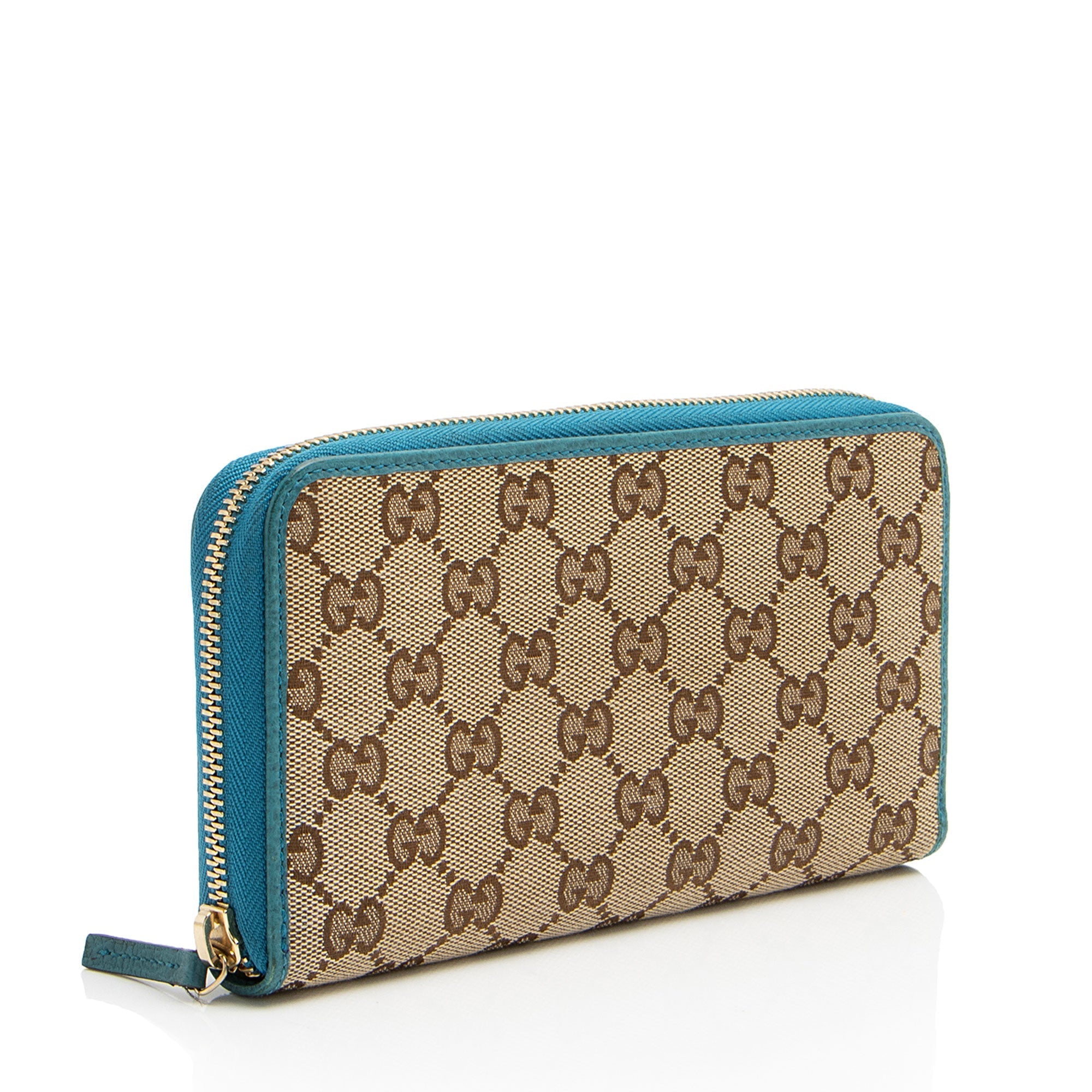 Gucci GG Canvas Zip Around Wallet