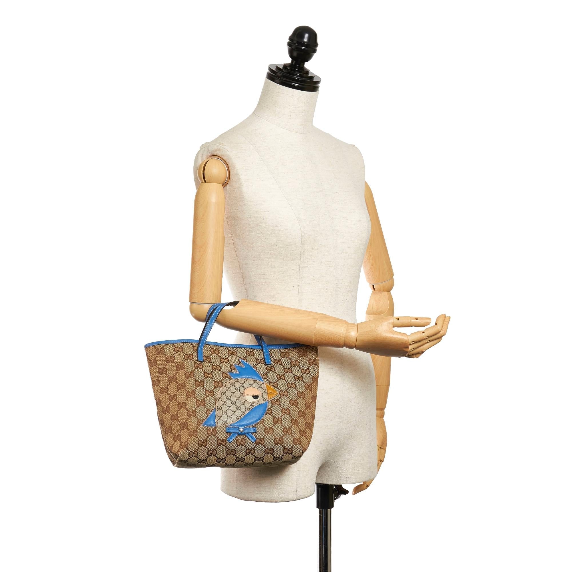 Gucci GG Canvas Zoo Tote Bag (SHG-29445)
