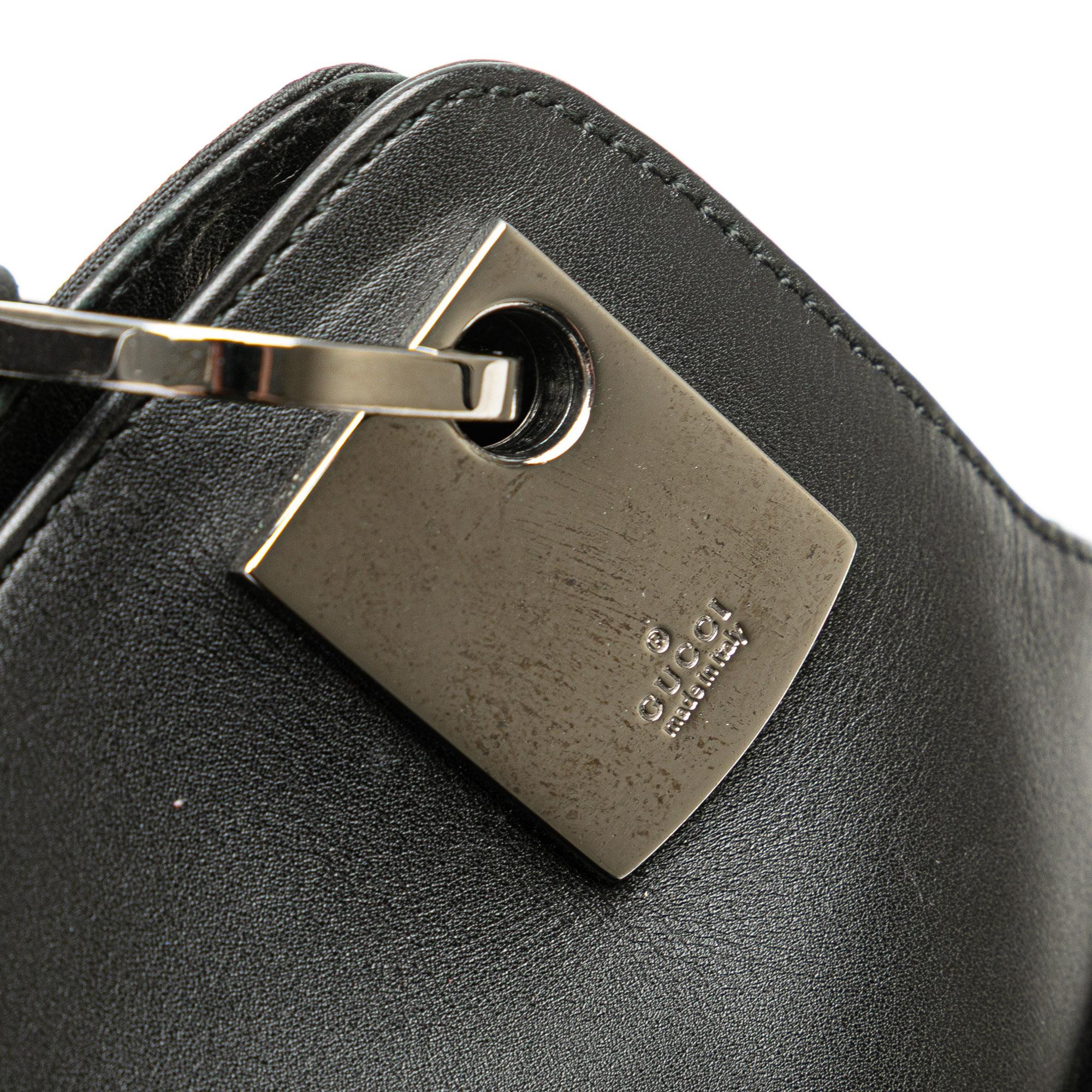 Gucci GG Canvas and Leather Shoulder Bag