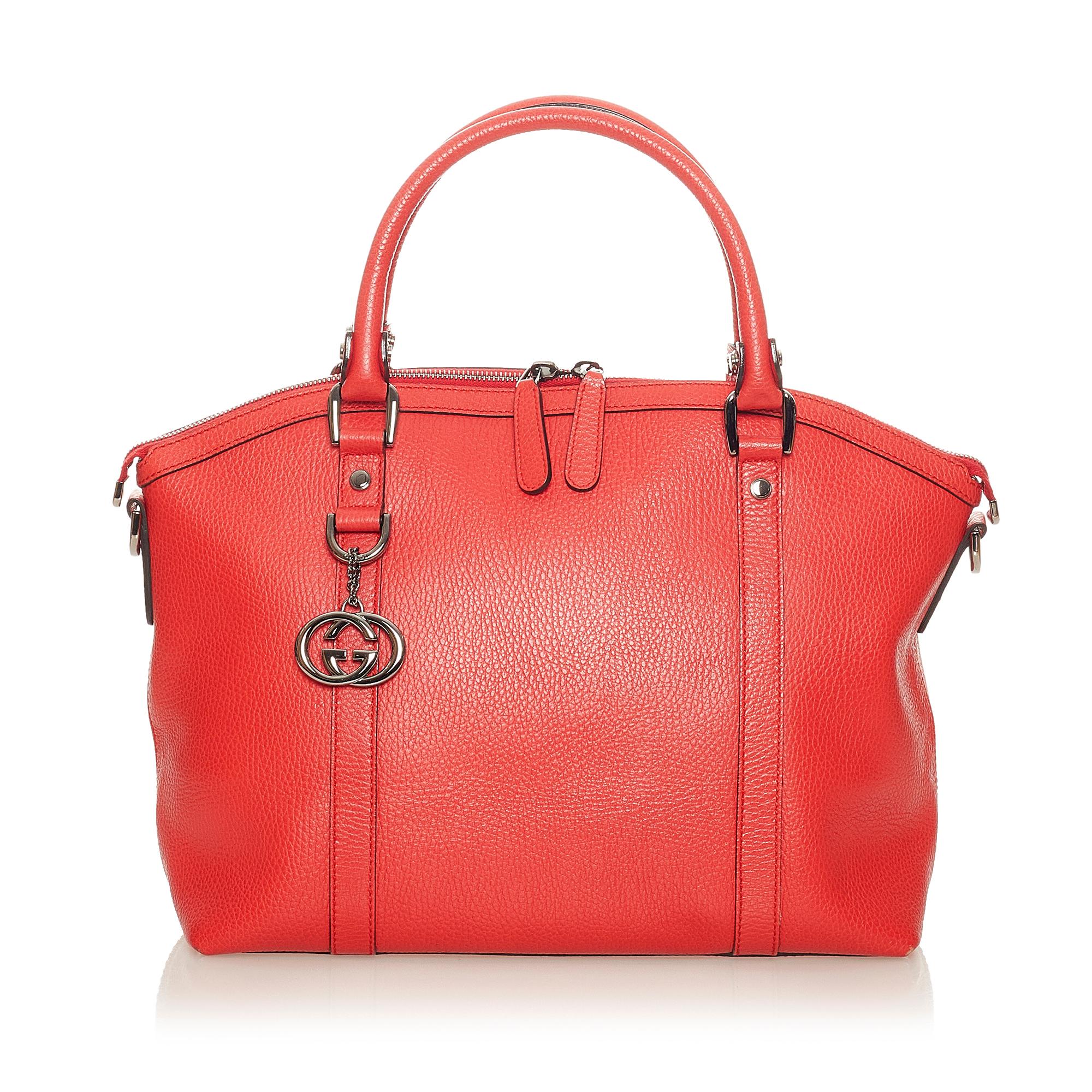 Gucci Gucci Charm Dome Leather Handbag (SHG-27273)