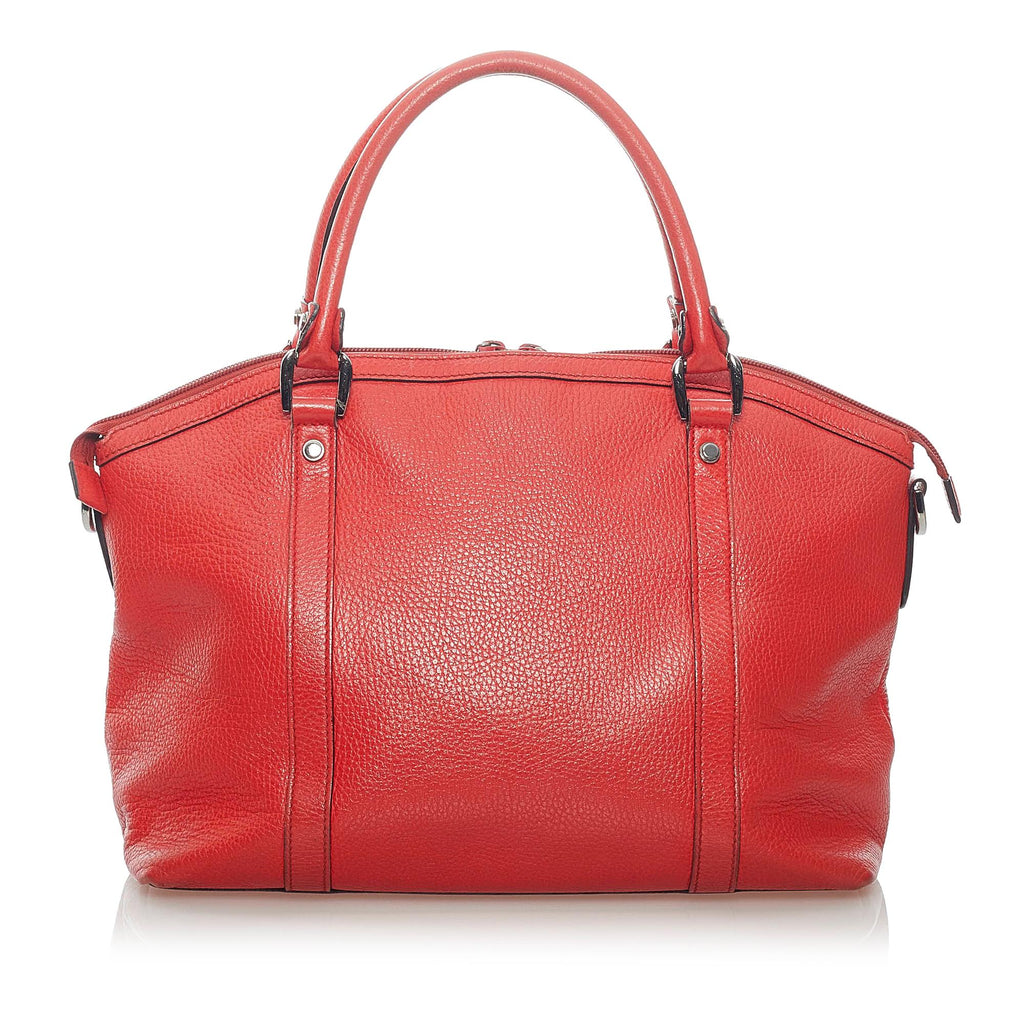 Gucci Gucci Charm Dome Leather Handbag (SHG-33204)