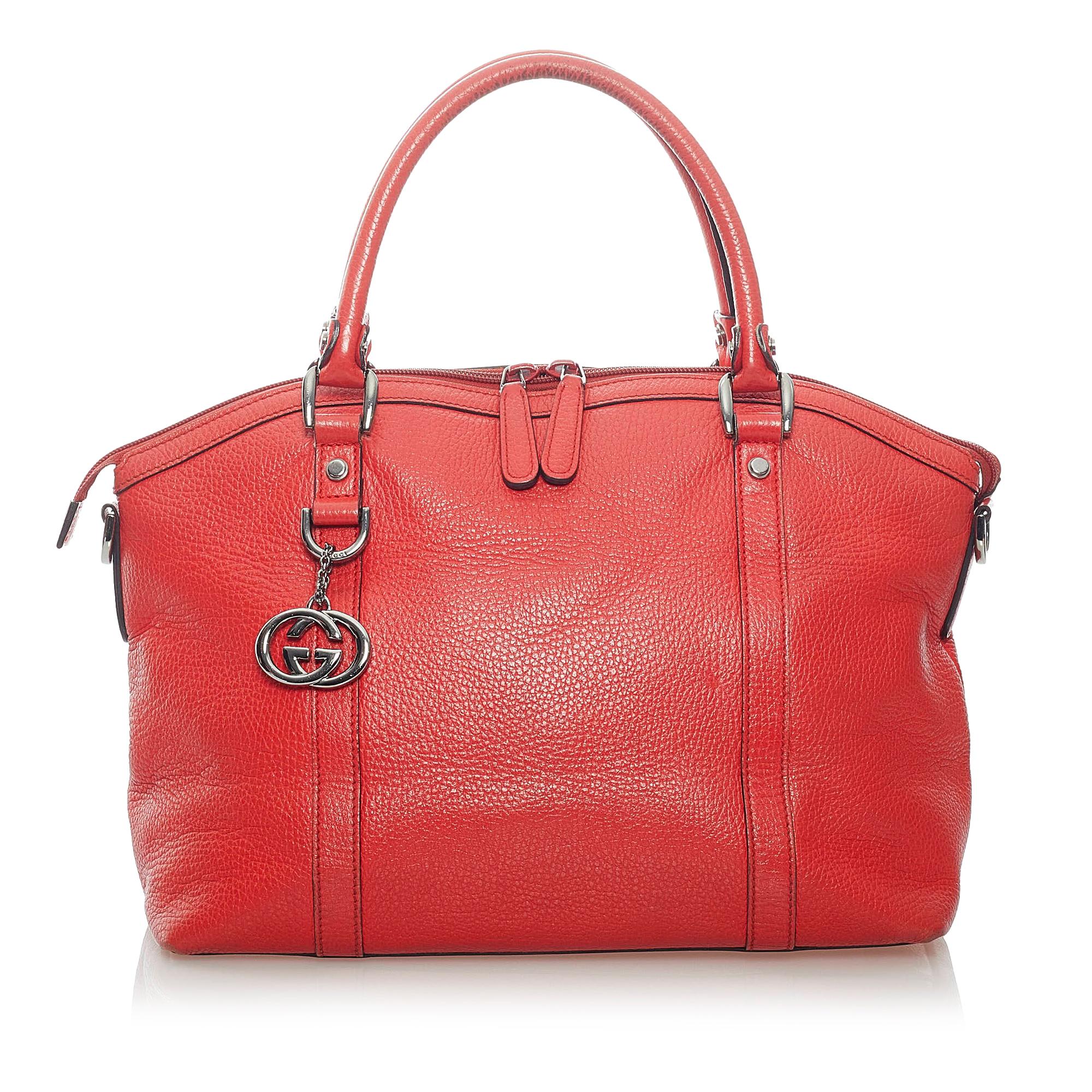 Gucci Gucci Charm Dome Leather Handbag (SHG-33204)