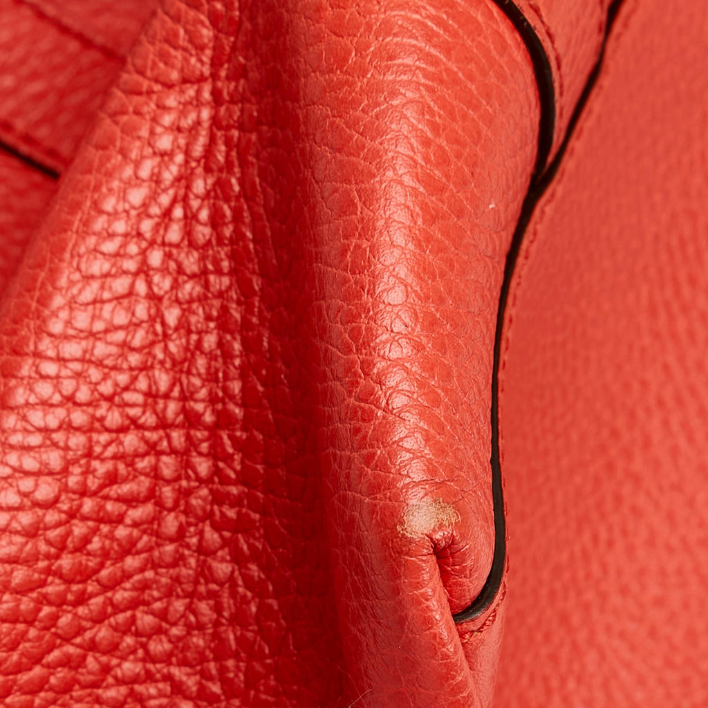 Gucci GG Charm Dome Leather Handbag (SHG-jqBZuV)