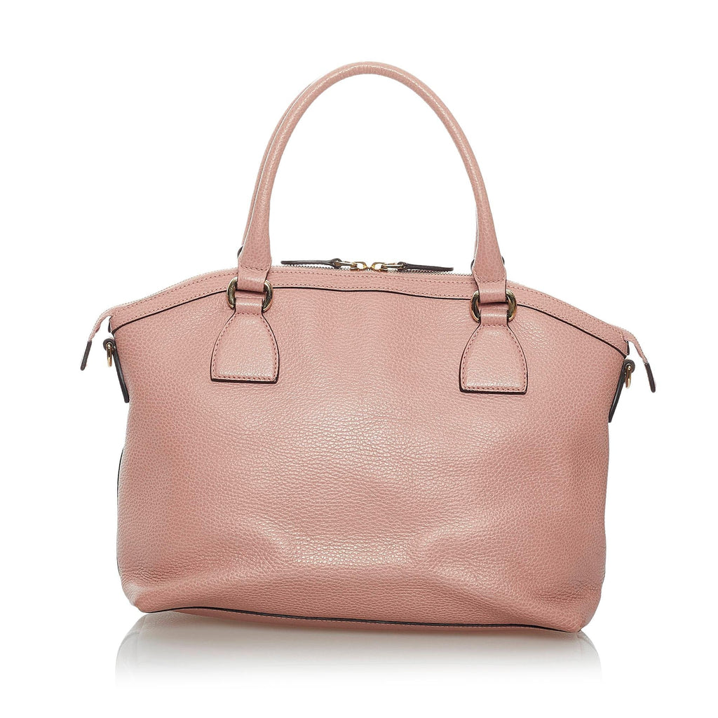 Gucci Gucci Charm Dome Leather Satchel (SHG-29691)