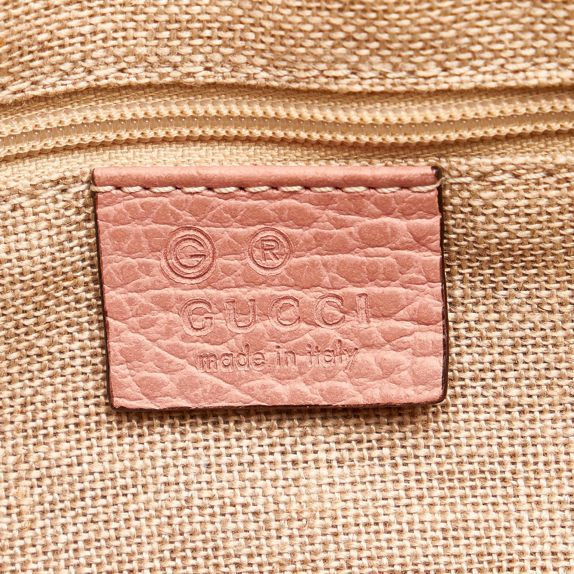 Gucci Gucci Charm Dome Leather Satchel (SHG-29691)