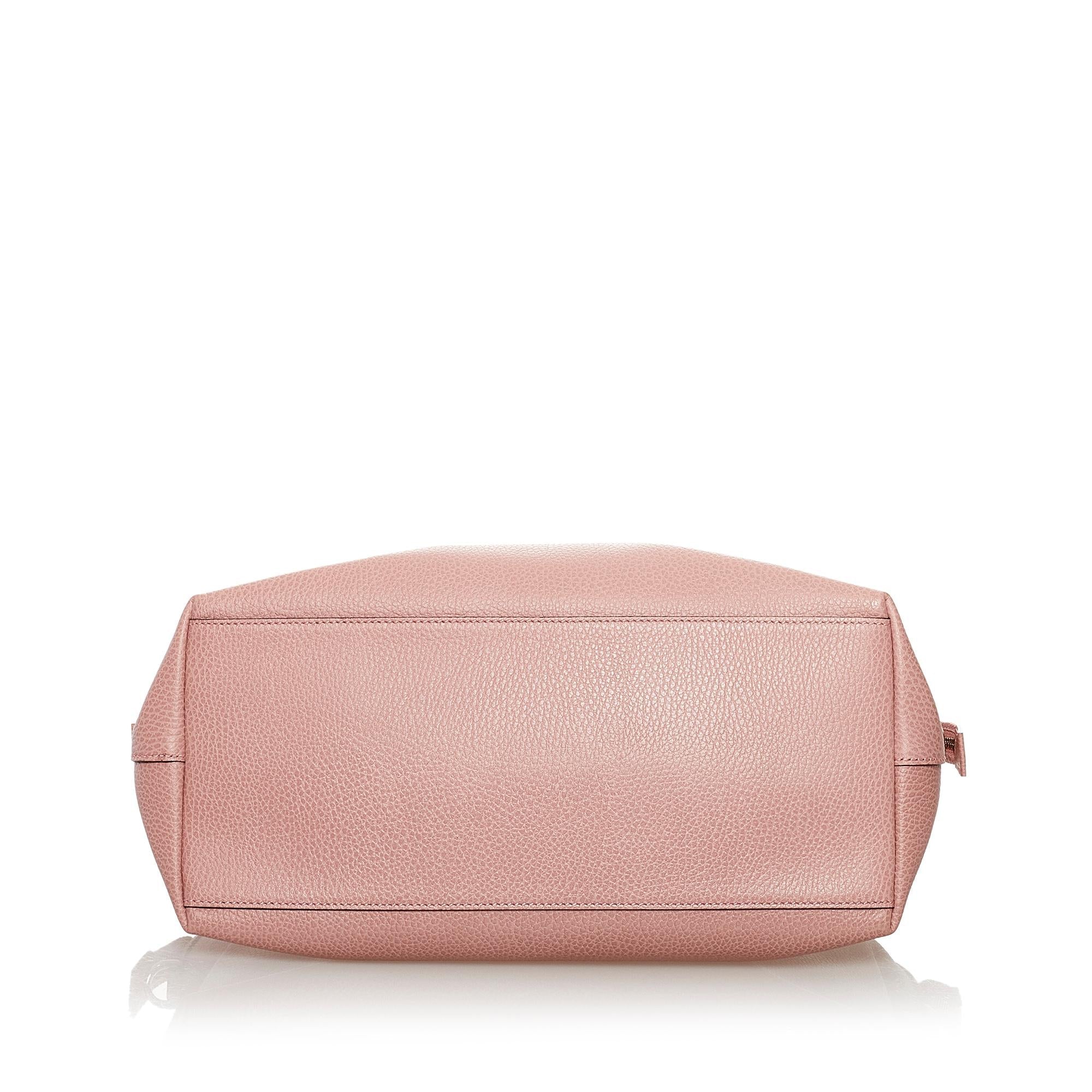 Gucci Gucci Charm Dome Leather Satchel (SHG-32882)