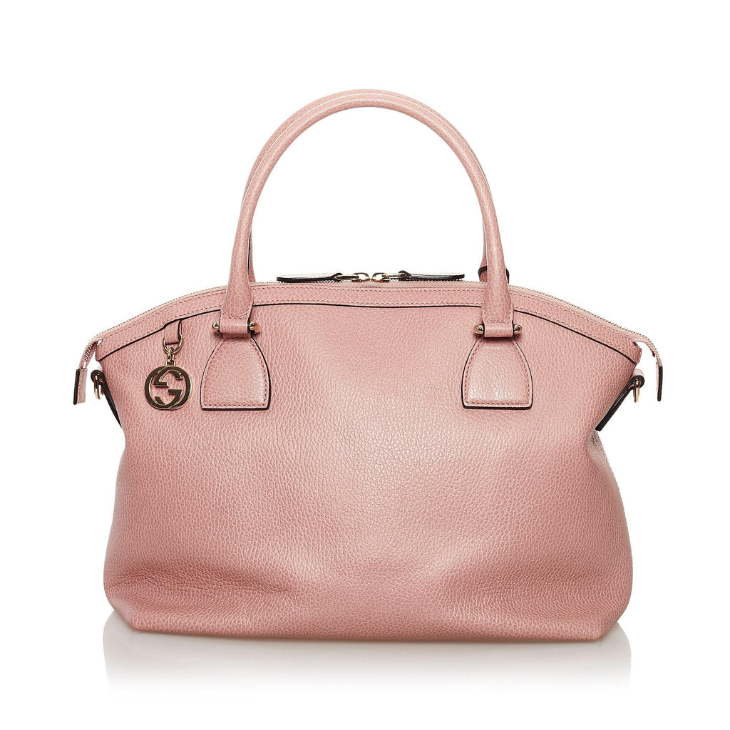 Gucci Gucci Charm Dome Leather Satchel (SHG-32882)