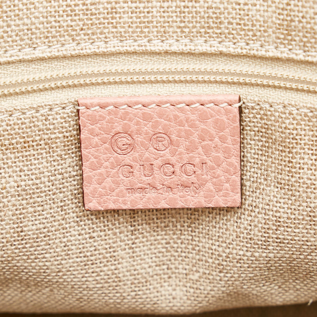 Gucci Gucci Charm Dome Leather Satchel (SHG-32882)