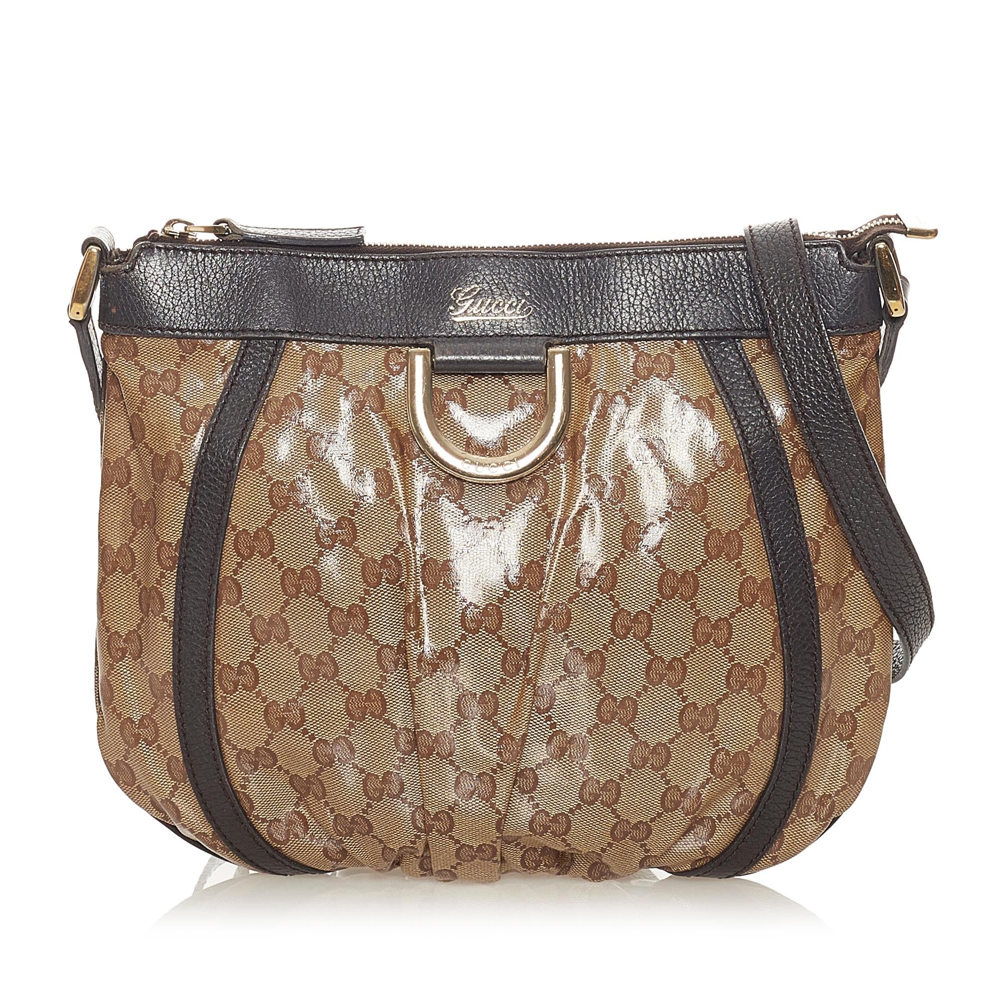 Gucci Gucci Crystal Abbey D-Ring Crossbody Bag (SHG-27543)