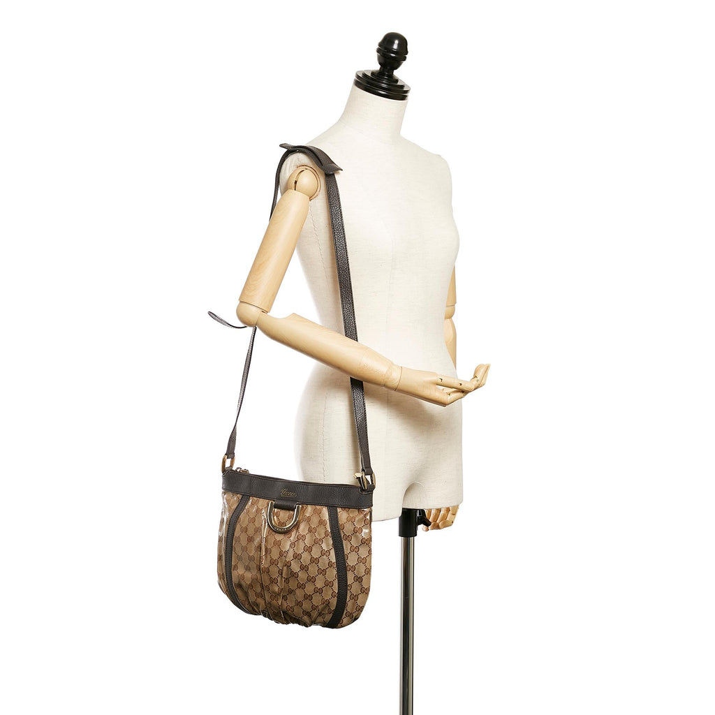 Gucci Gucci Crystal Abbey D-Ring Crossbody Bag (SHG-27543)