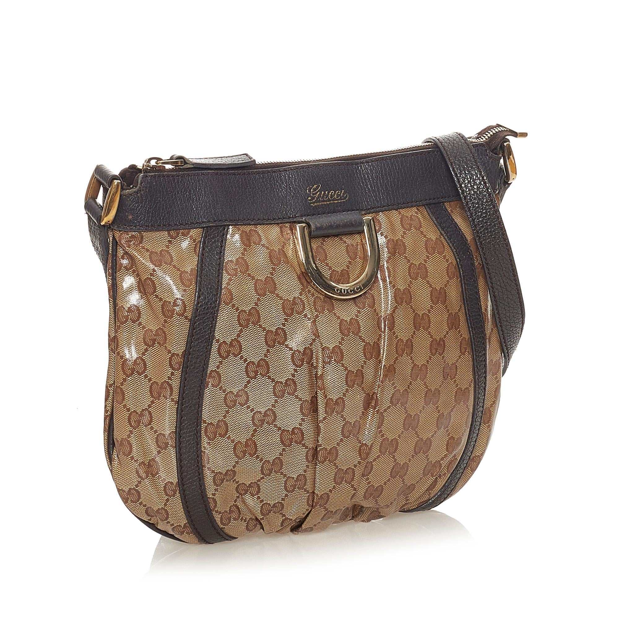 Gucci Gucci Crystal Abbey D-Ring Crossbody Bag (SHG-27543)