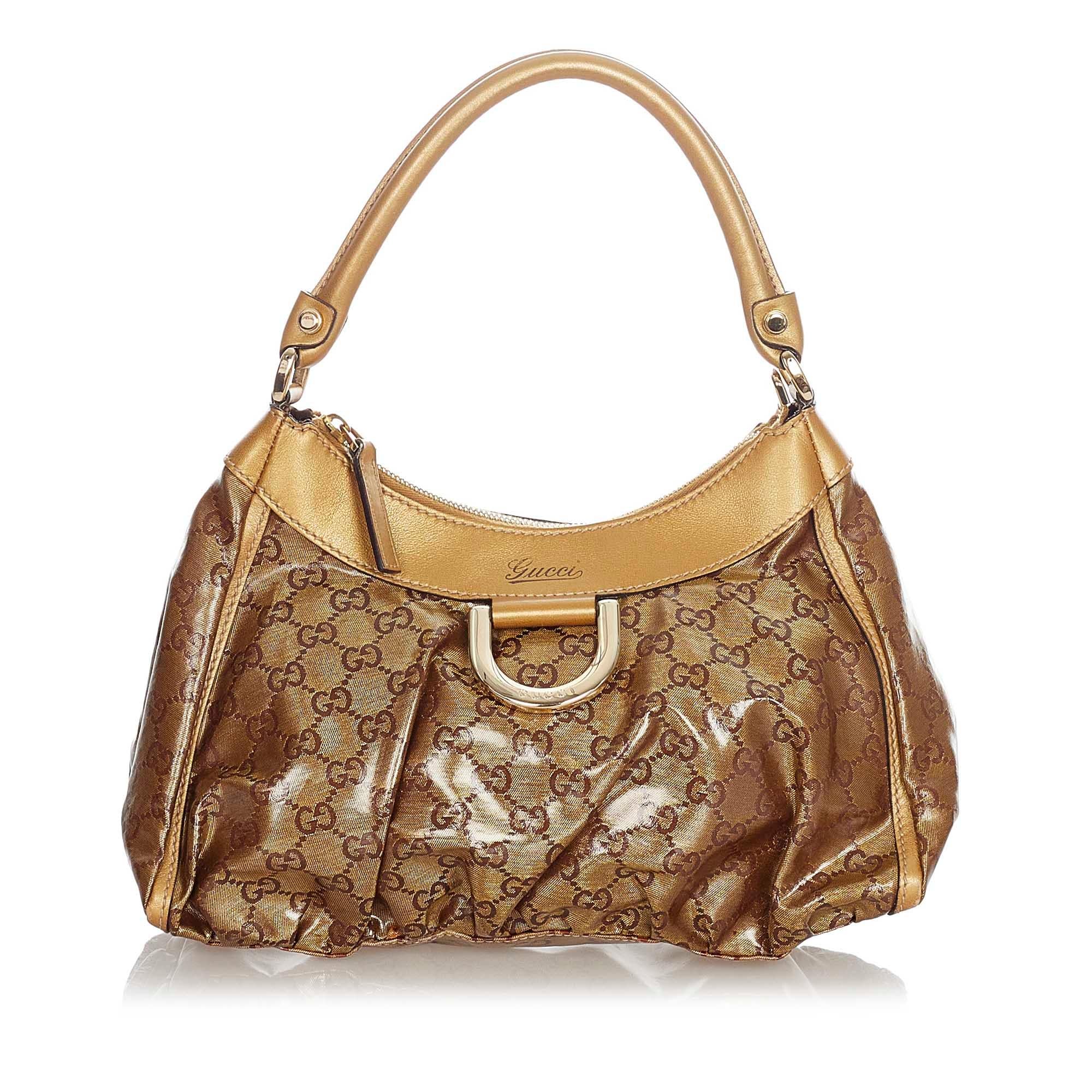 Gucci Gucci Crystal Abbey D-Ring Shoulder Bag (SHG-23071)