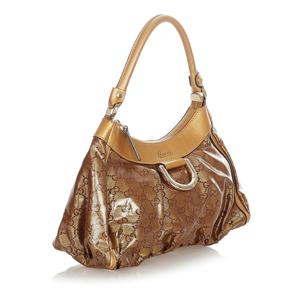 Gucci Gucci Crystal Abbey D-Ring Shoulder Bag (SHG-23071)