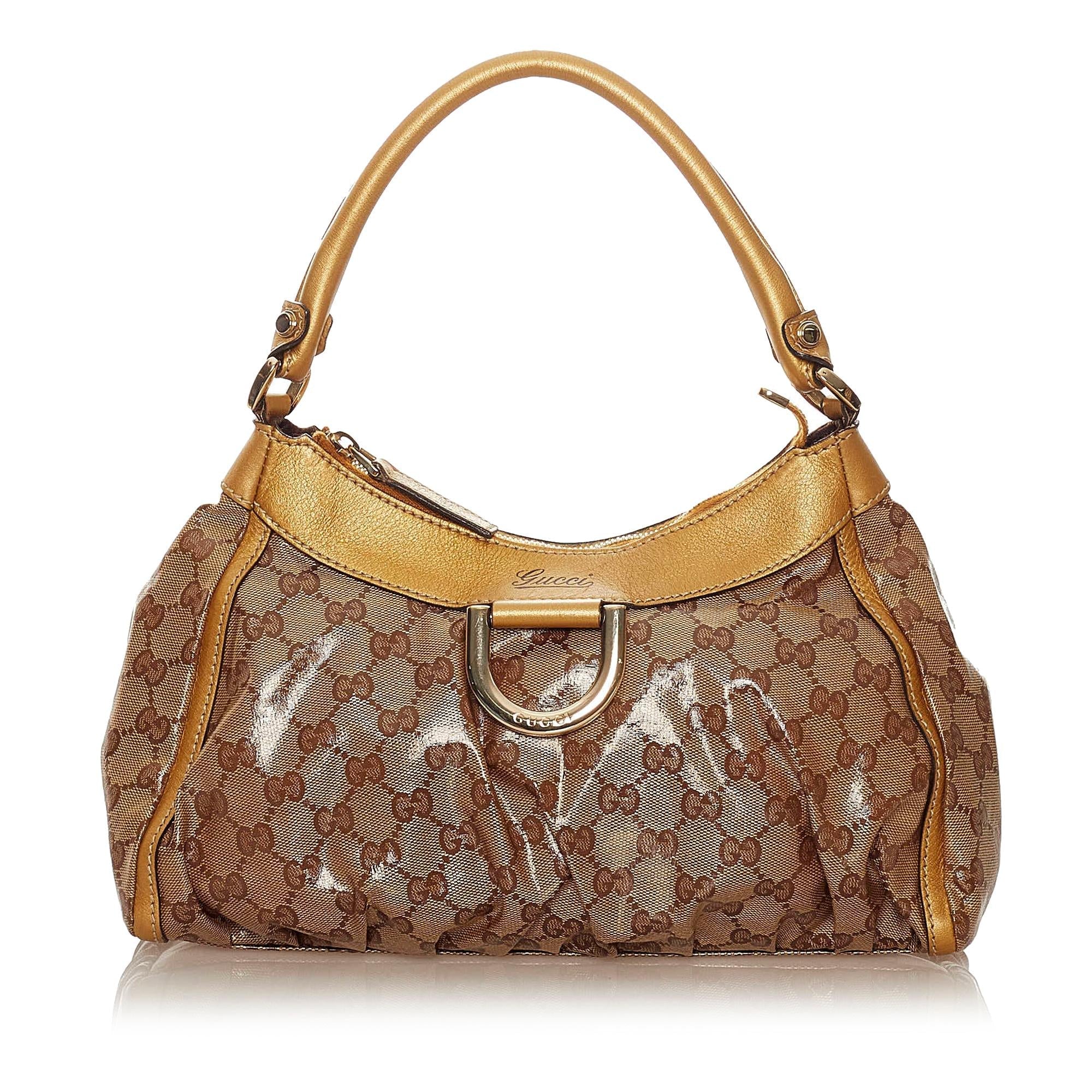 Gucci Gucci Crystal Abbey D-Ring Shoulder Bag (SHG-28157)