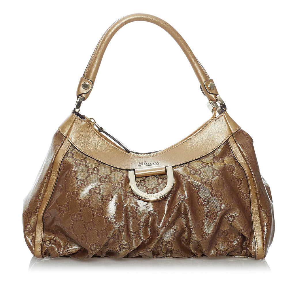 Gucci Gucci Crystal Abbey D-Ring Shoulder Bag (SHG-29525)