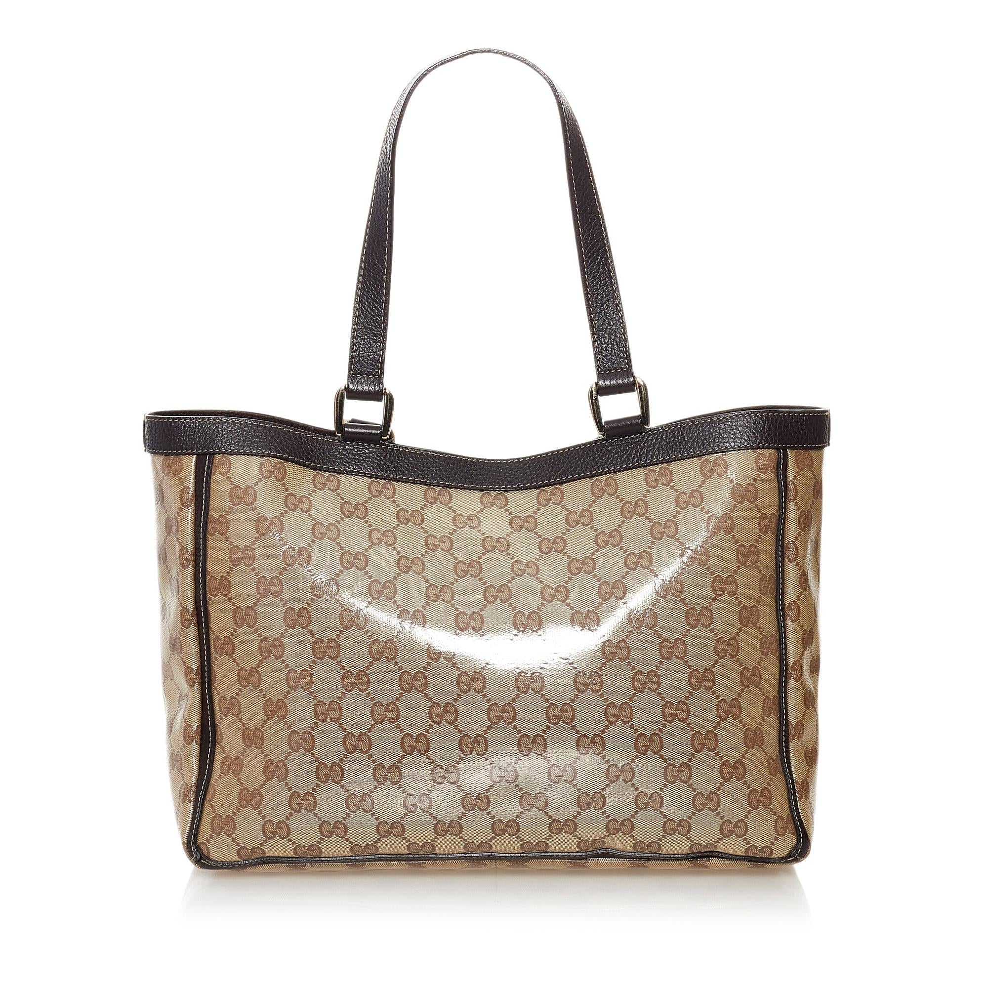 Gucci GG Crystal Abbey D Ring Tote Bag (SHG-31383)