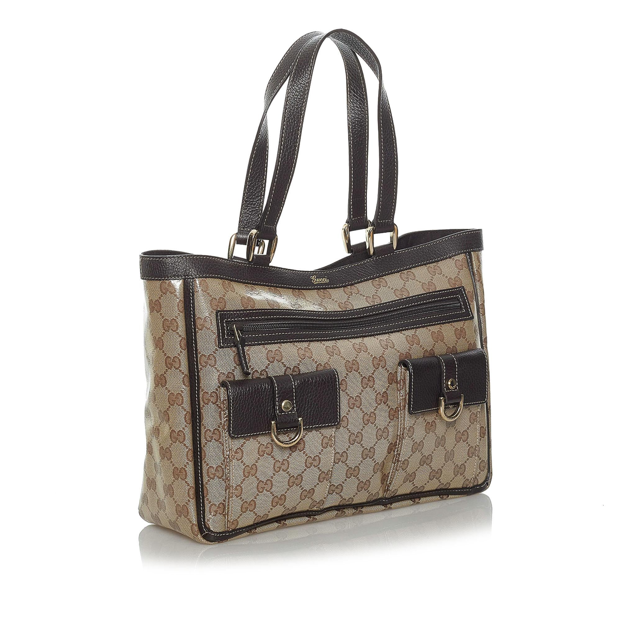 Gucci GG Crystal Abbey D Ring Tote Bag (SHG-33944)