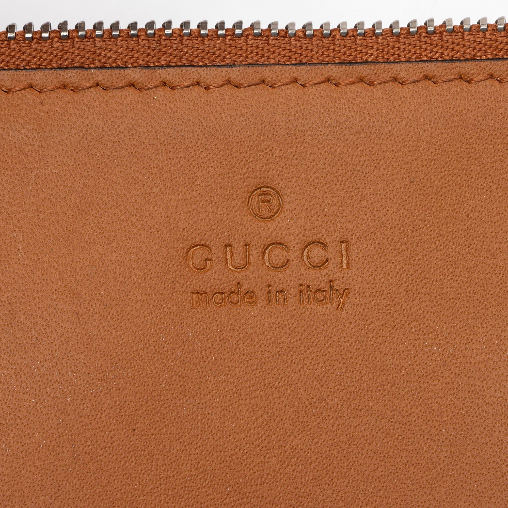 Gucci GG Debossed Calfskin Diamond Cutout Medium Tote