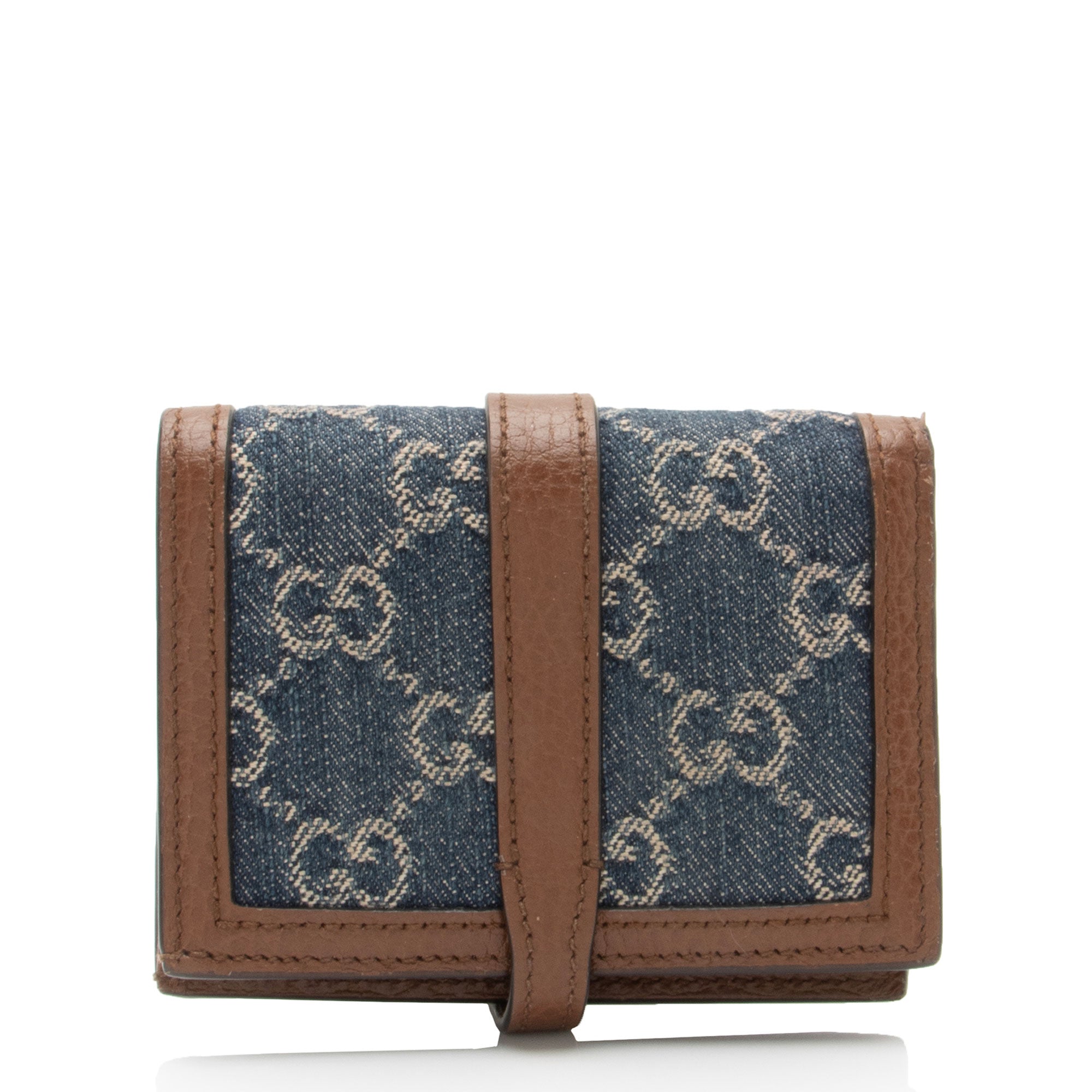 Gucci GG Denim Jackie 1961 Card Case (SHF-iZQjy3)