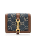 Gucci GG Denim Jackie 1961 Card Case (SHF-iZQjy3)