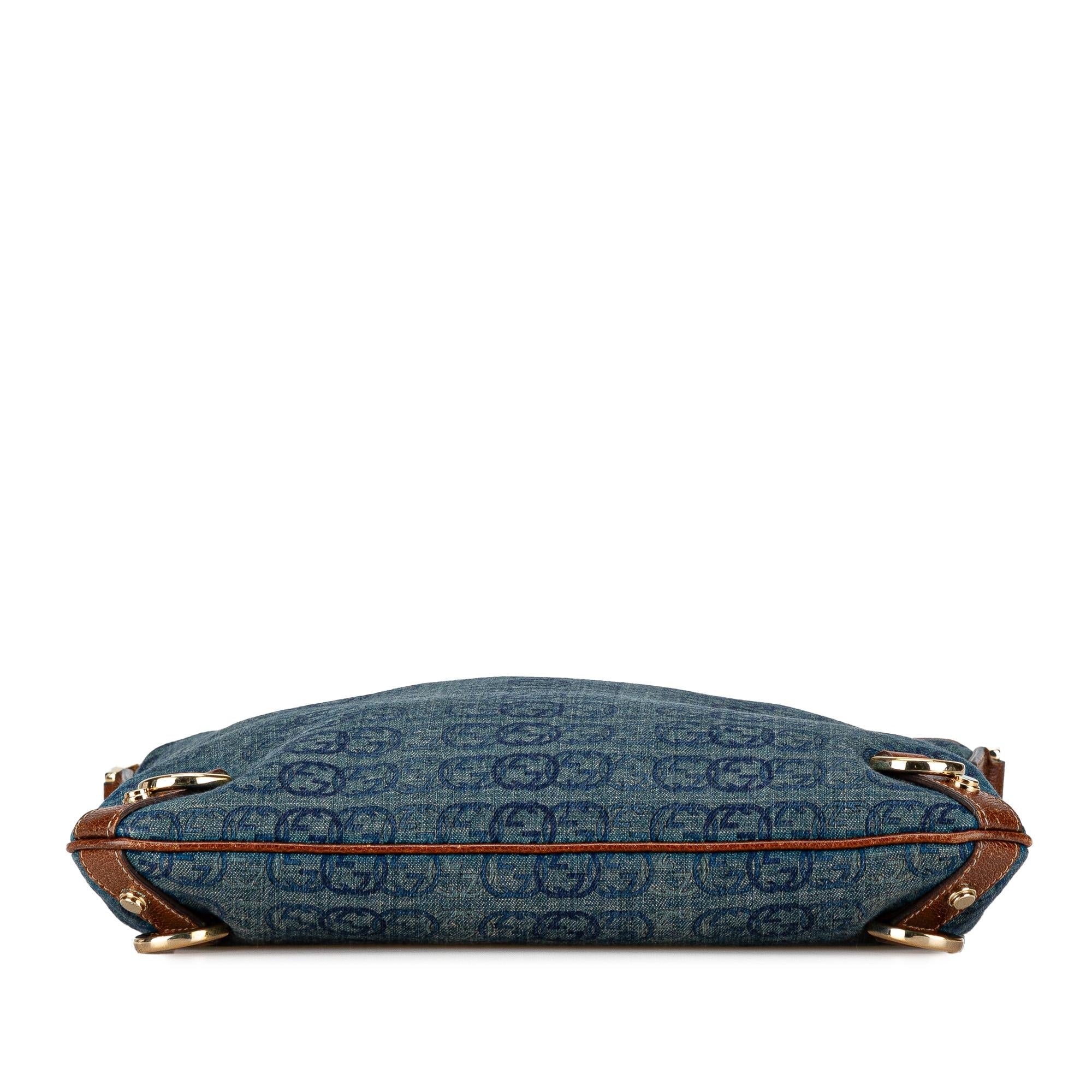 Gucci GG Denim Abbey D-Ring Crossbody Bag