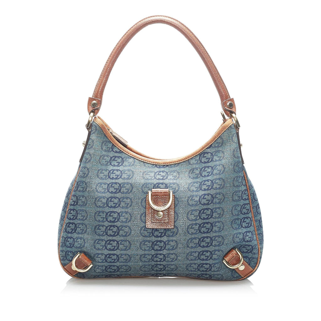 Gucci Gucci Denim Abbey D-Ring Shoulder Bag (SHG-34010)
