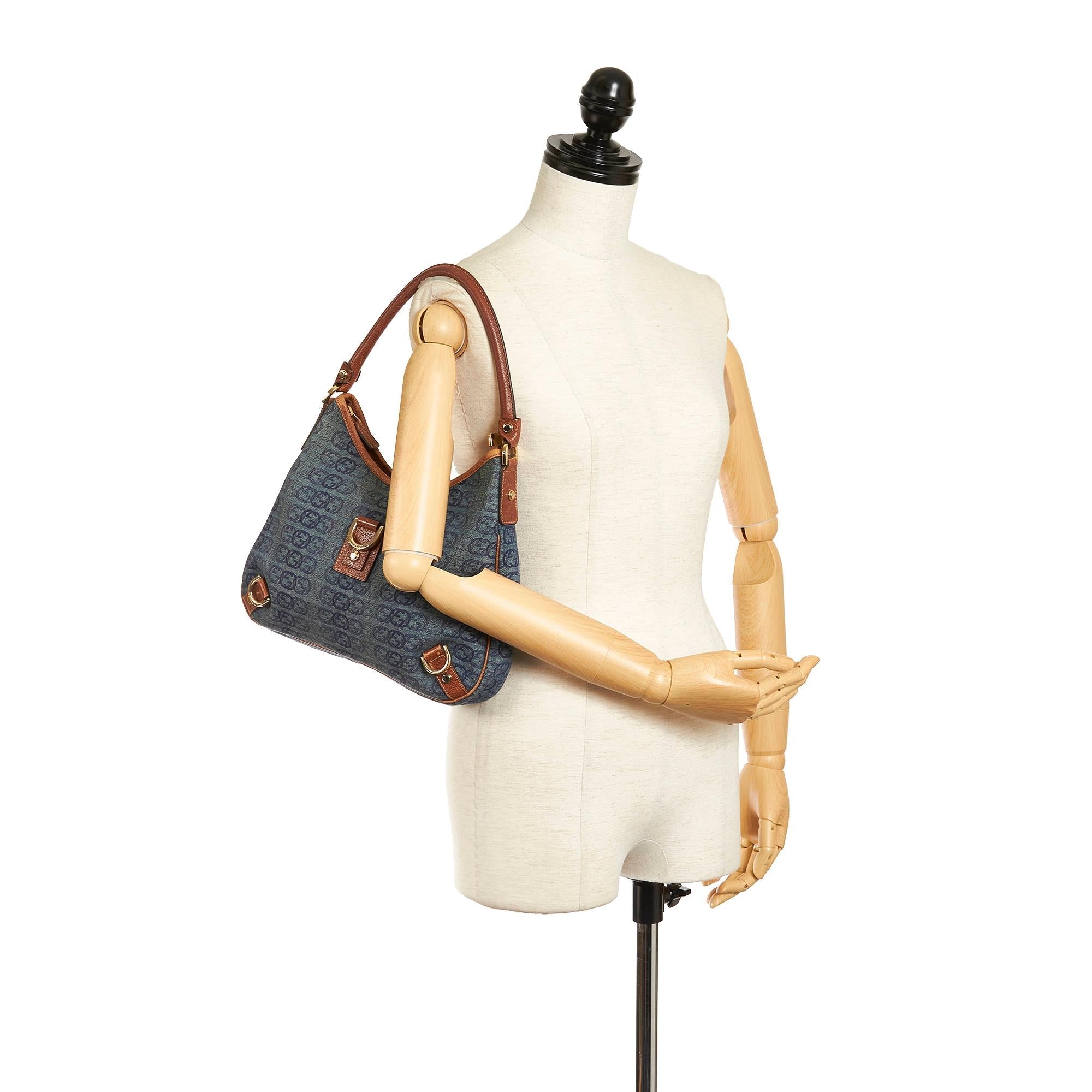 Gucci Gucci Denim Abbey D-Ring Shoulder Bag (SHG-34010)