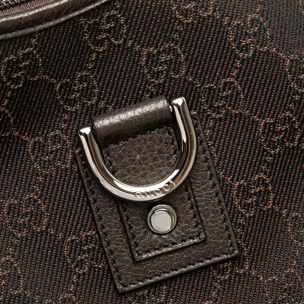 Gucci GG Denim Abbey D Ring Shoulder Bag