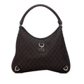 Gucci GG Denim Abbey D Ring Shoulder Bag