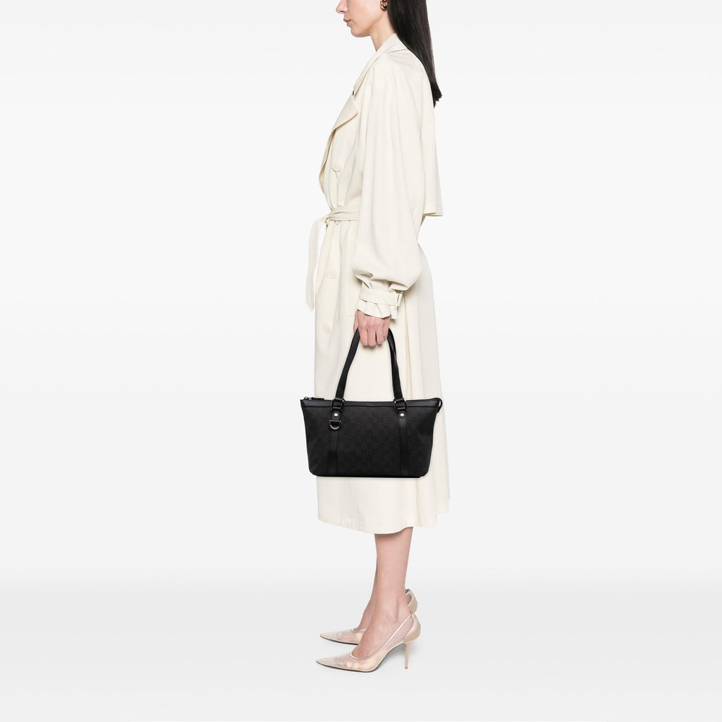 Gucci GG Denim Abbey D Ring Tote