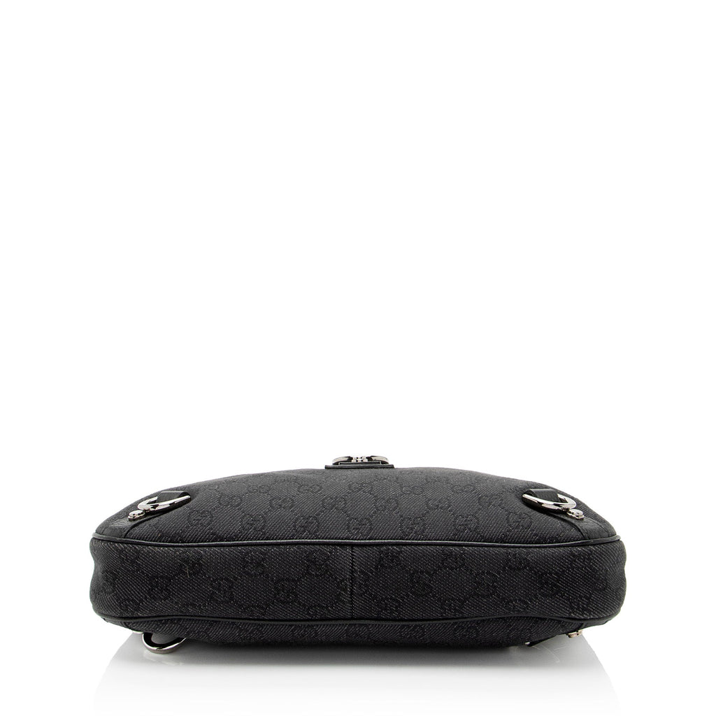 Gucci GG Denim Abbey Small Hobo