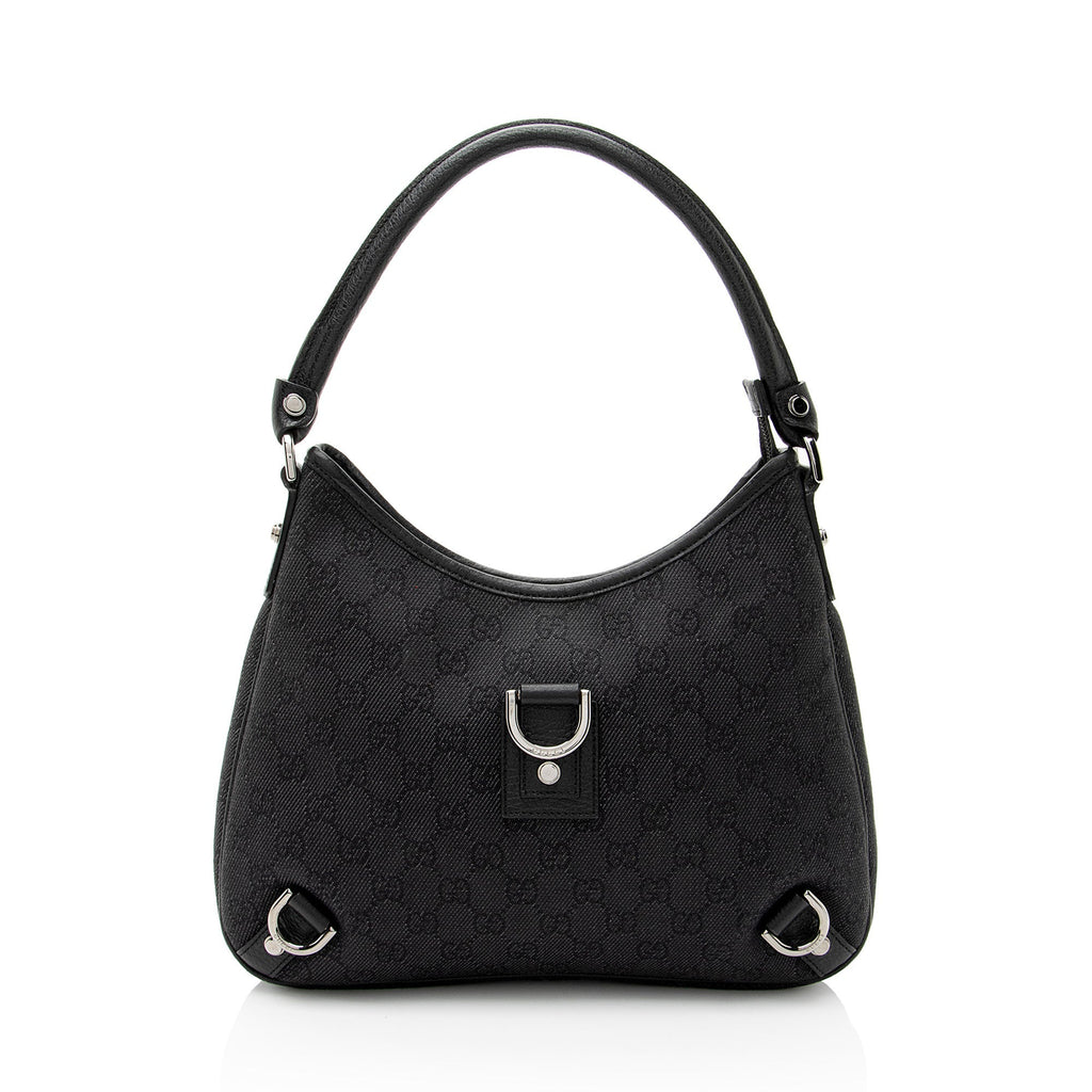 Gucci GG Denim Abbey Small Hobo