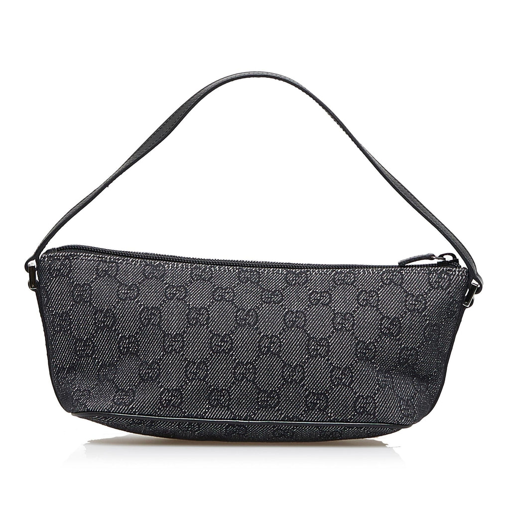 Gucci GG Denim Boat Baguette (SHG-2yQjKr)