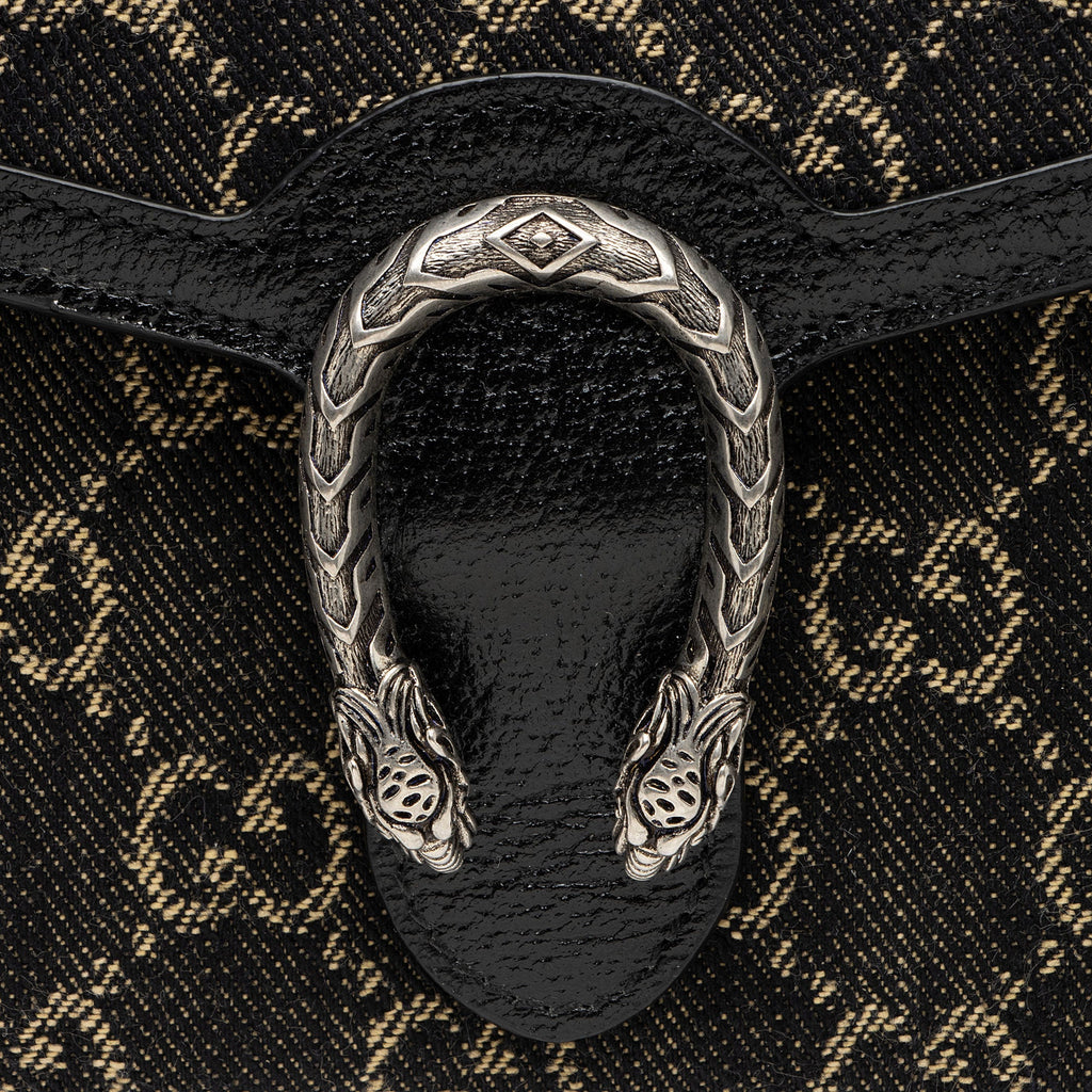 Gucci GG Denim Dionysus Chain Wallet (SHF-Y4jnLT)