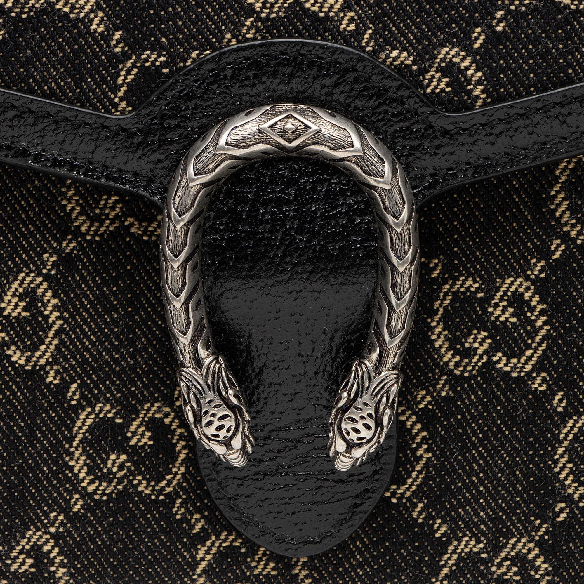 Gucci GG Denim Dionysus Chain Wallet (SHF-Y4jnLT)