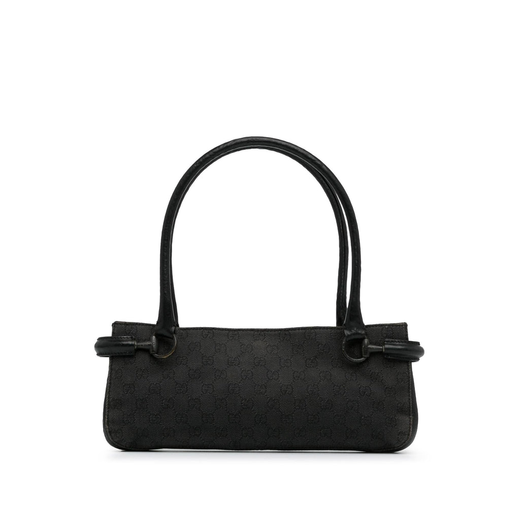 Gucci GG Denim Horsebit Shoulder Bag (SHG-ZaOqO1)