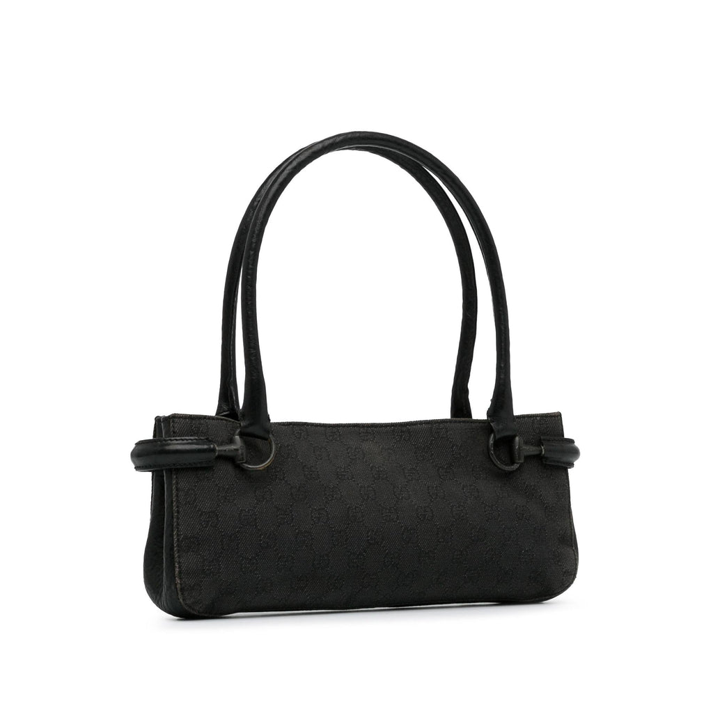 Gucci GG Denim Horsebit Shoulder Bag (SHG-ZaOqO1)