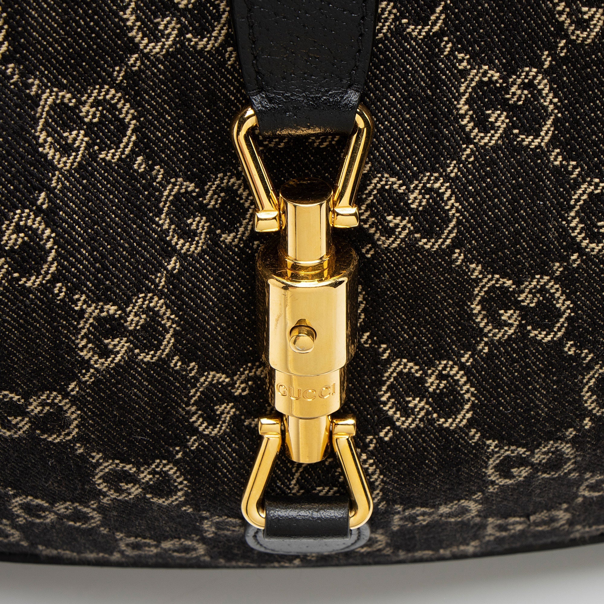 Gucci GG Denim Jackie 1961 Medium Shoulder Bag