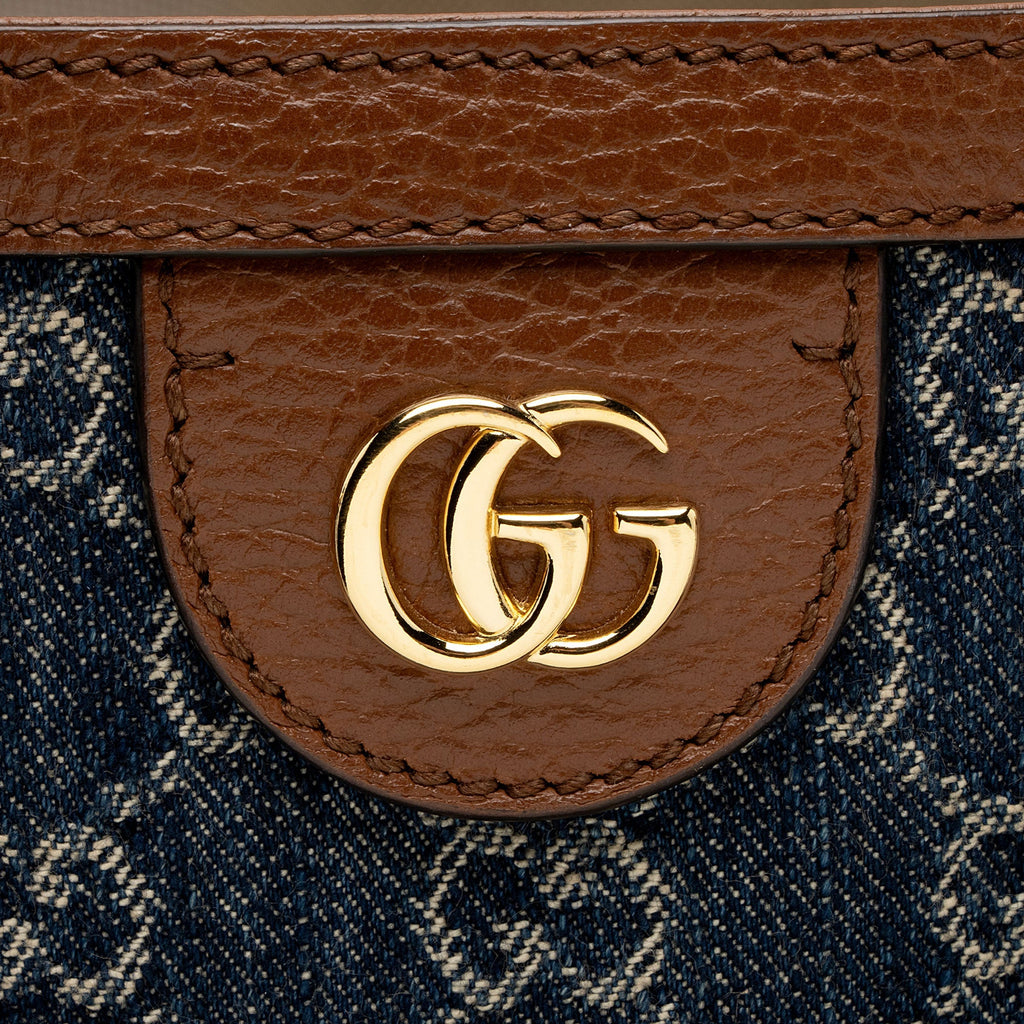 Gucci GG Denim Ophidia Medium Tote (SHF-YdRSNY)