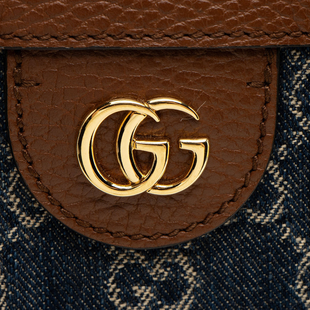 Gucci GG Denim Ophidia Medium Tote (SHF-eW1J5L)