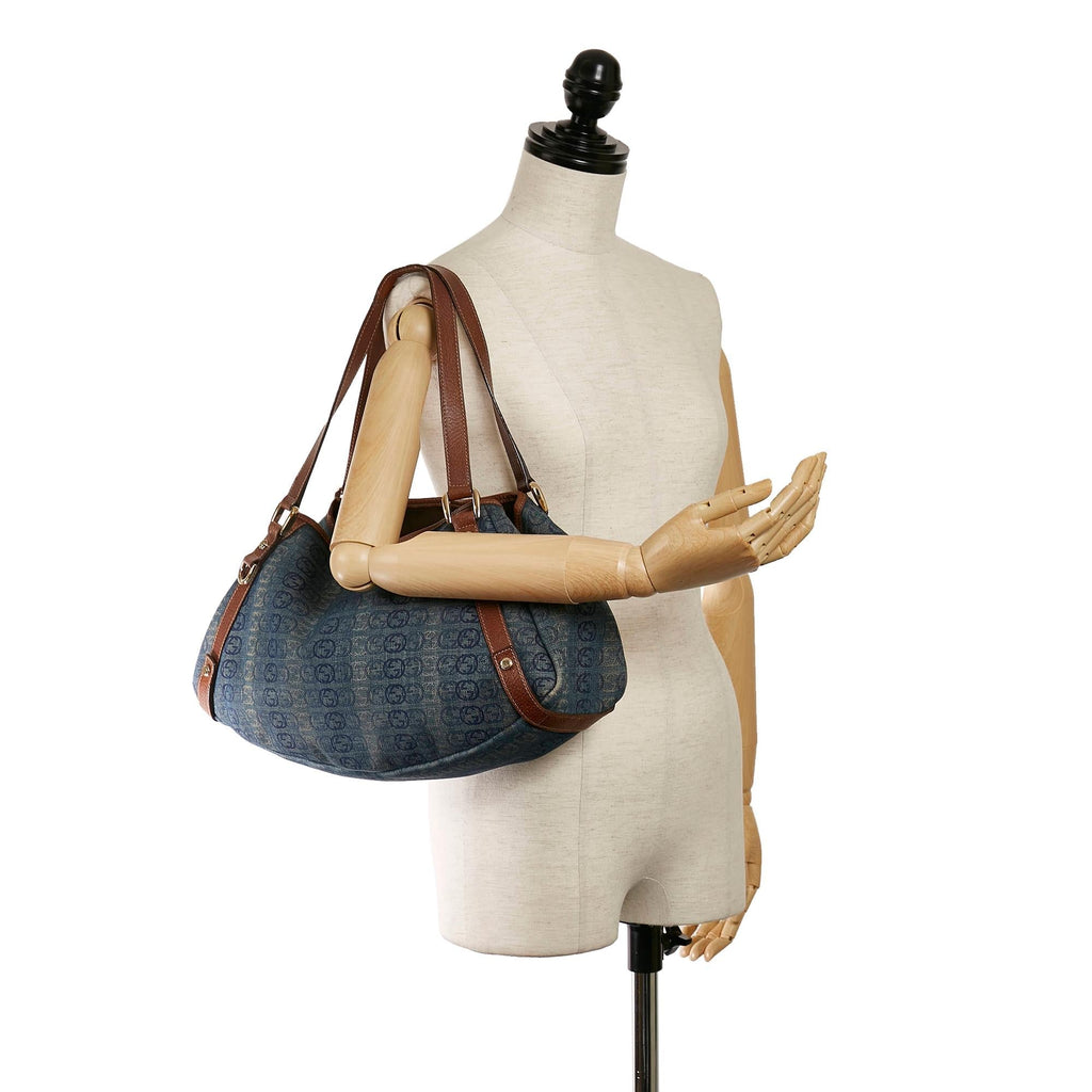 Gucci GG Denim Pelham Tote Bag (SHG-30857)