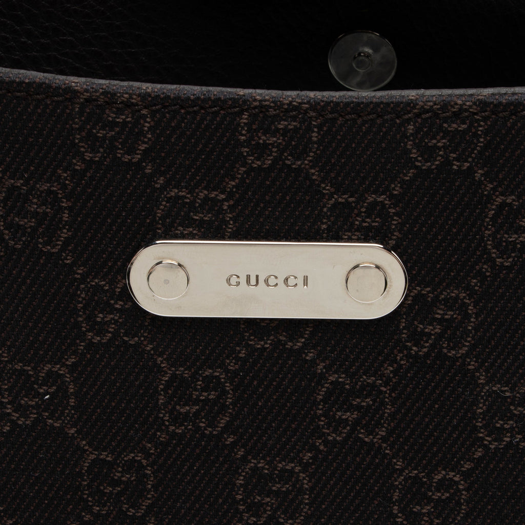 Gucci GG Denim Shoulder Bag (SHF-mP1GGZ)