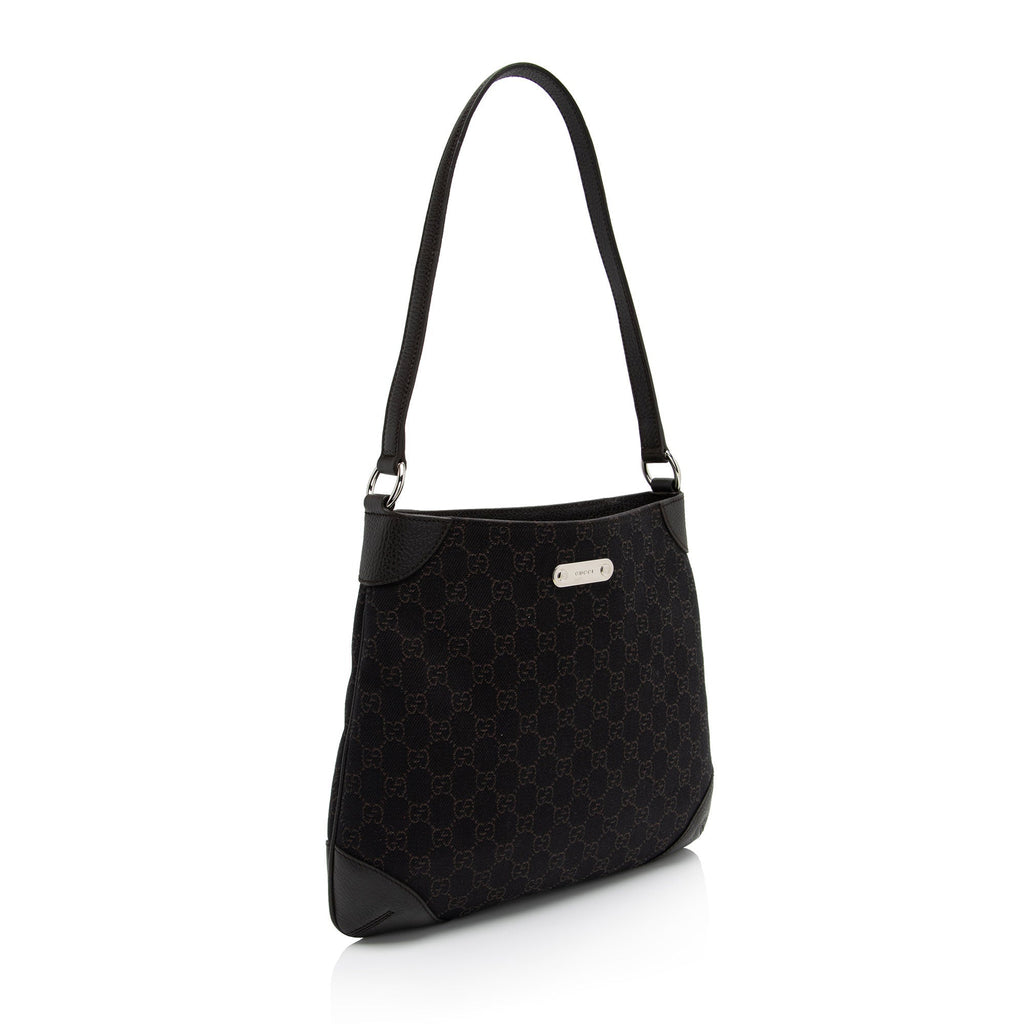 Gucci GG Denim Shoulder Bag (SHF-mP1GGZ)