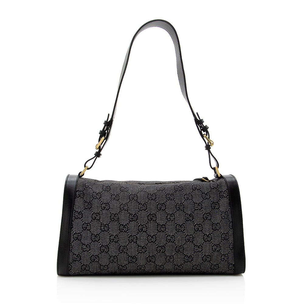 Gucci Gucci Denim Structured Shoulder Bag (SHF-19556)