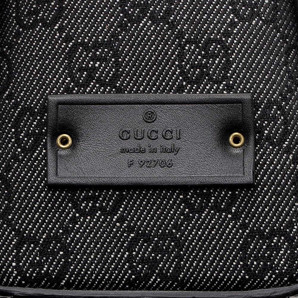Gucci Gucci Denim Structured Shoulder Bag (SHF-19556)