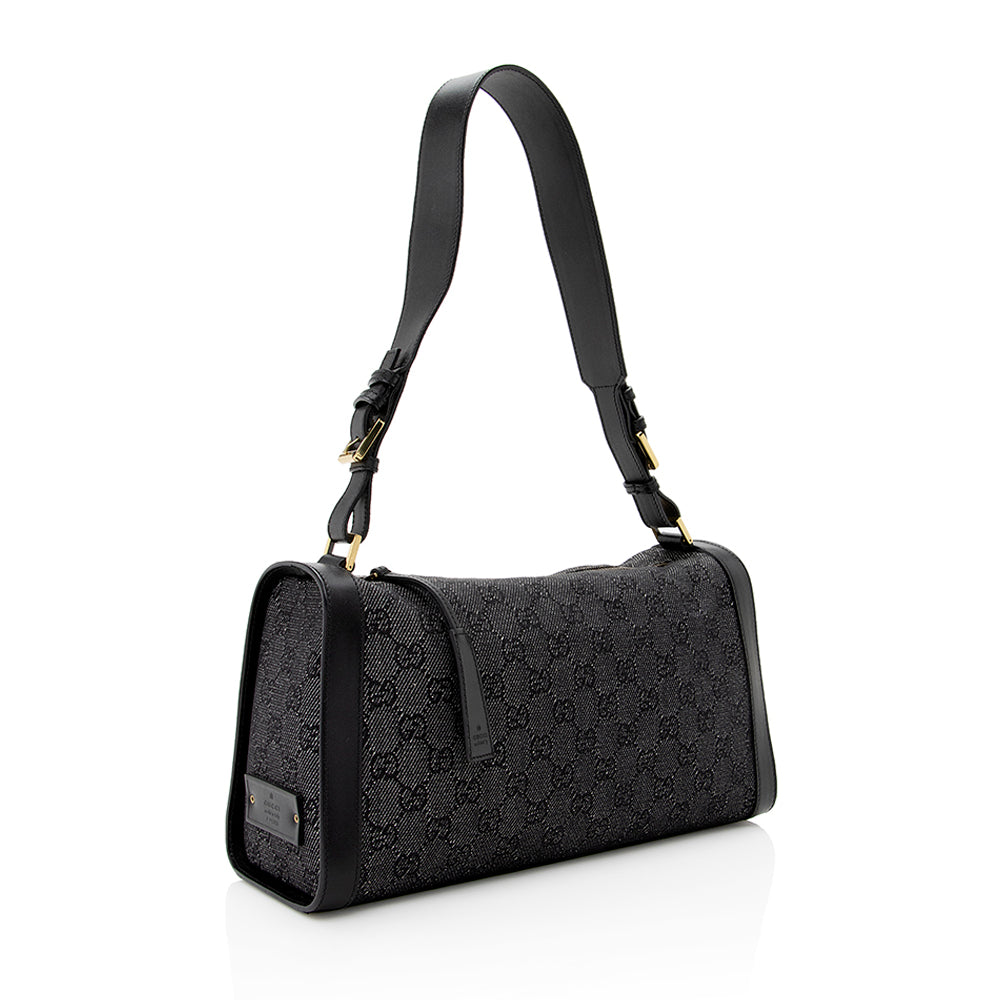 Gucci Gucci Denim Structured Shoulder Bag (SHF-19556)